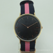 Relógio barato japonês PC21 feminino com qualidade mínima de nylon